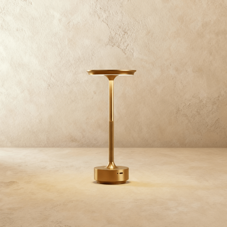 Dobíjecí LED stolní lampa LumaForge s moderním hliníkovým designem