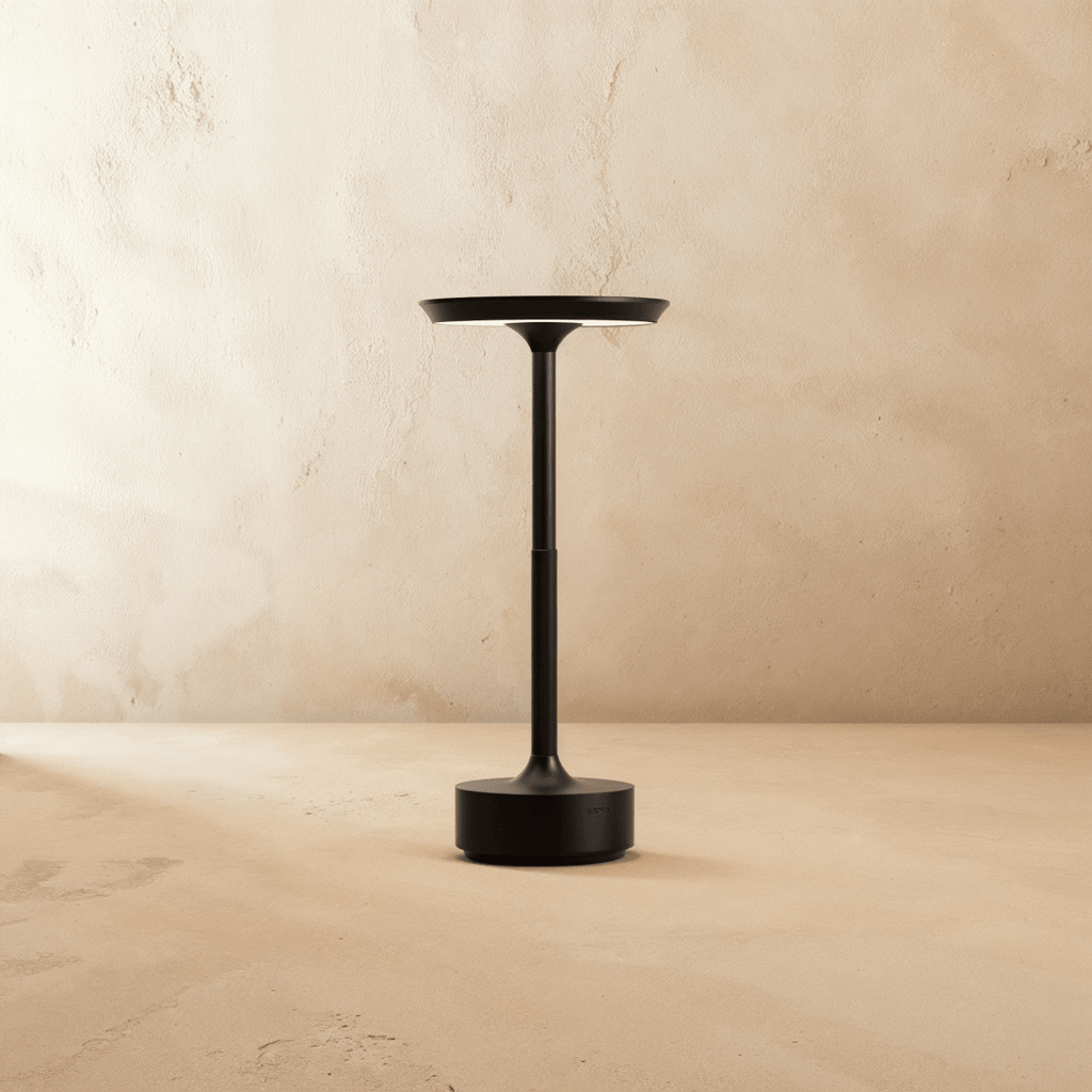 Dobíjecí LED stolní lampa LumaForge s moderním hliníkovým designem