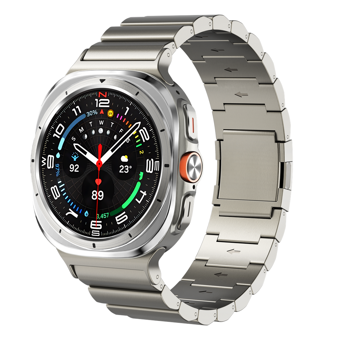 Correa de reloj Vireo Titanium 2.0 para Samsung Galaxy Watch Ultra, recubierta con DLC