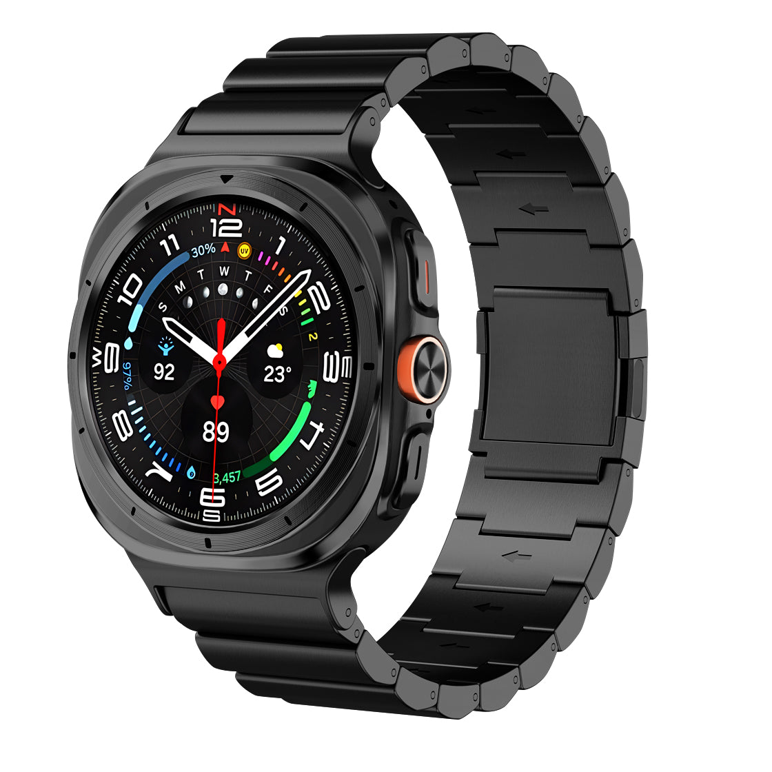 Correa de reloj Vireo Titanium 2.0 para Samsung Galaxy Watch Ultra, recubierta con DLC