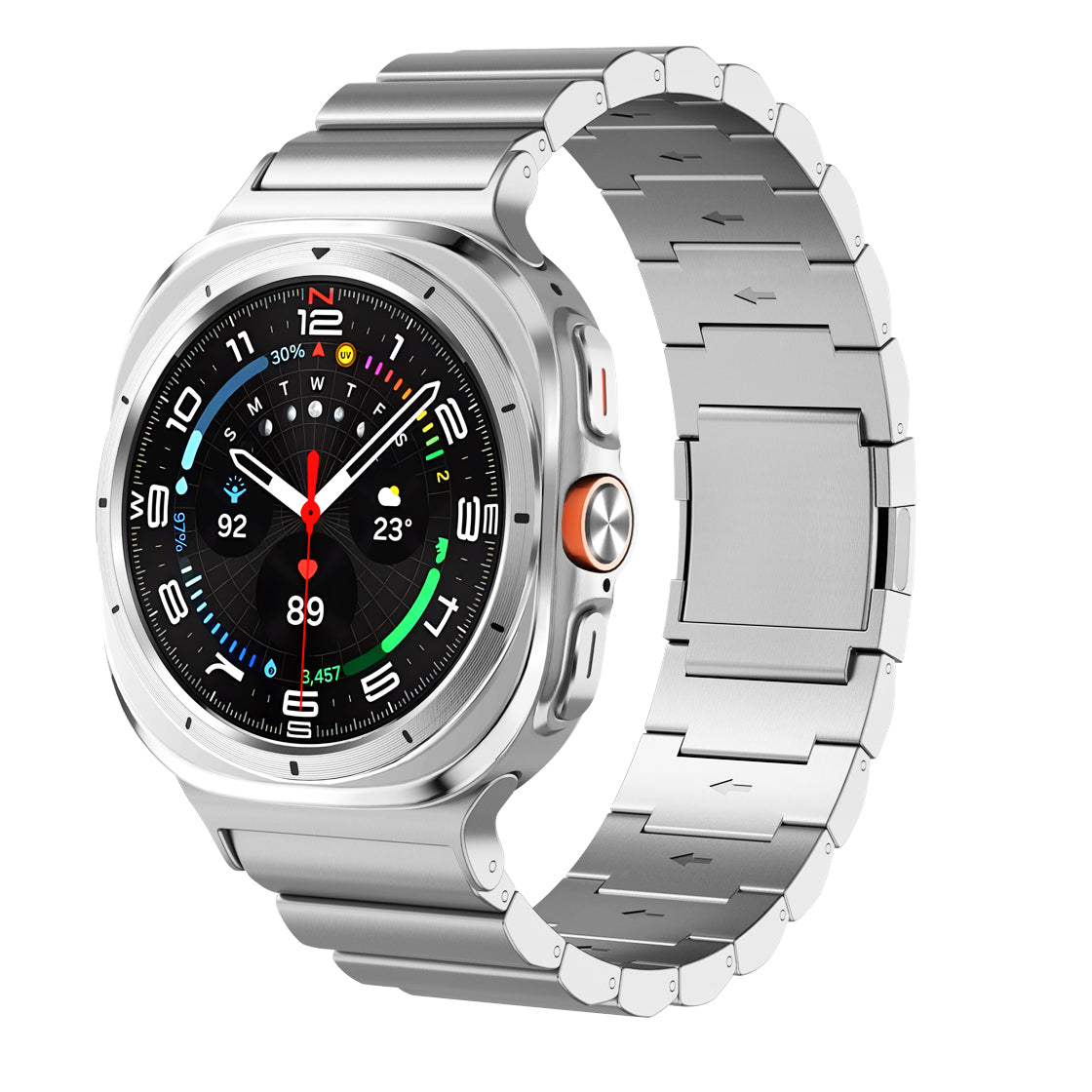 Correa de reloj Vireo Titanium 2.0 para Samsung Galaxy Watch Ultra, recubierta con DLC