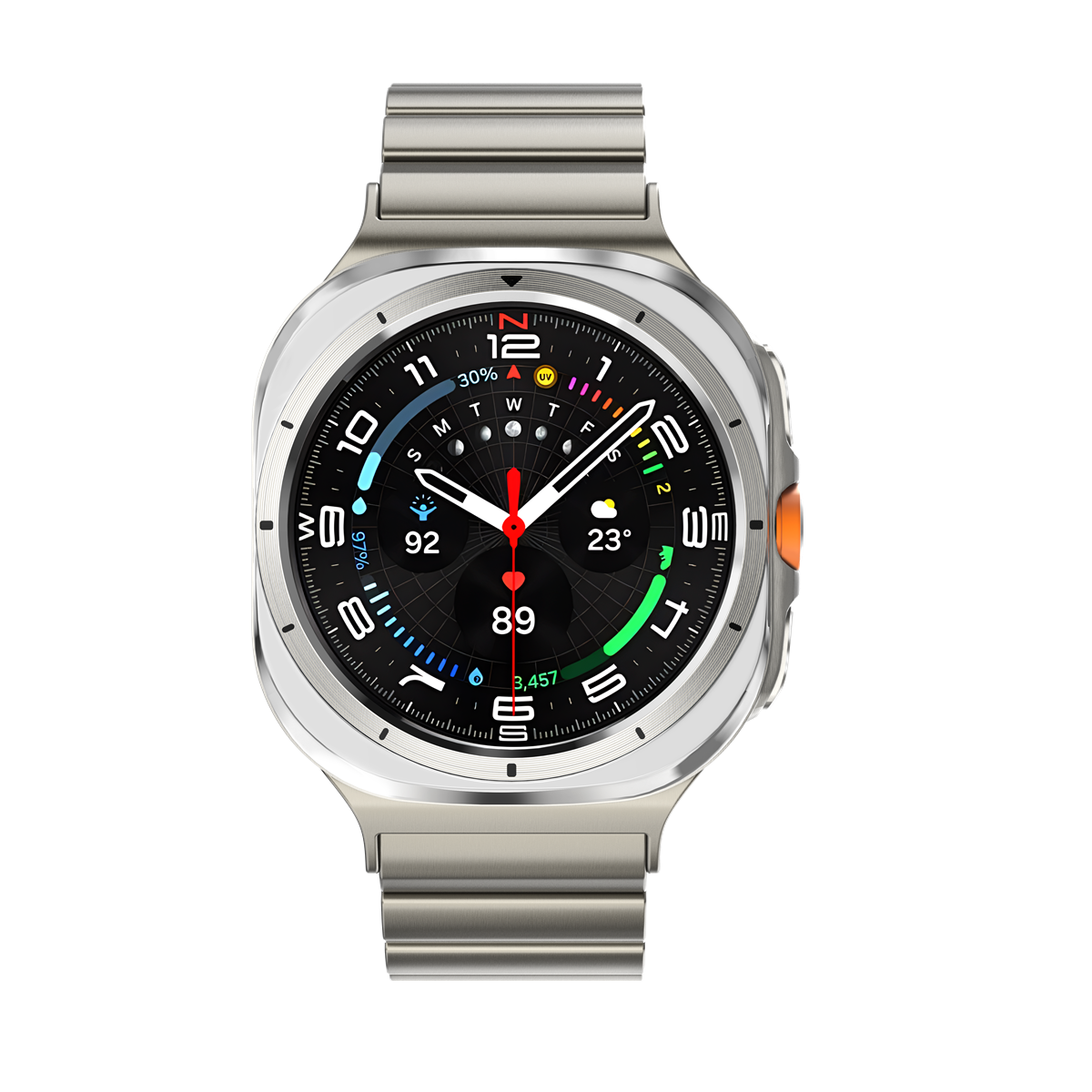 Correa de reloj Vireo Titanium 2.0 para Samsung Galaxy Watch Ultra, recubierta con DLC