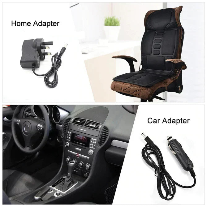 Vyhřívaný masážní polštář LumaRelief Elite s osmi vibračními motorky