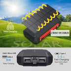 Solarny powerbank 30 000 mAh EclipseVolt, wodoodporny, z bezprzewodowym ładowaniem Qi