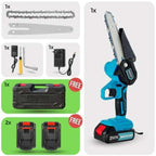 Mini Cordless Chainsaw, LumaSaw 6-Inch Chain, Lightweight One-Hand Grip