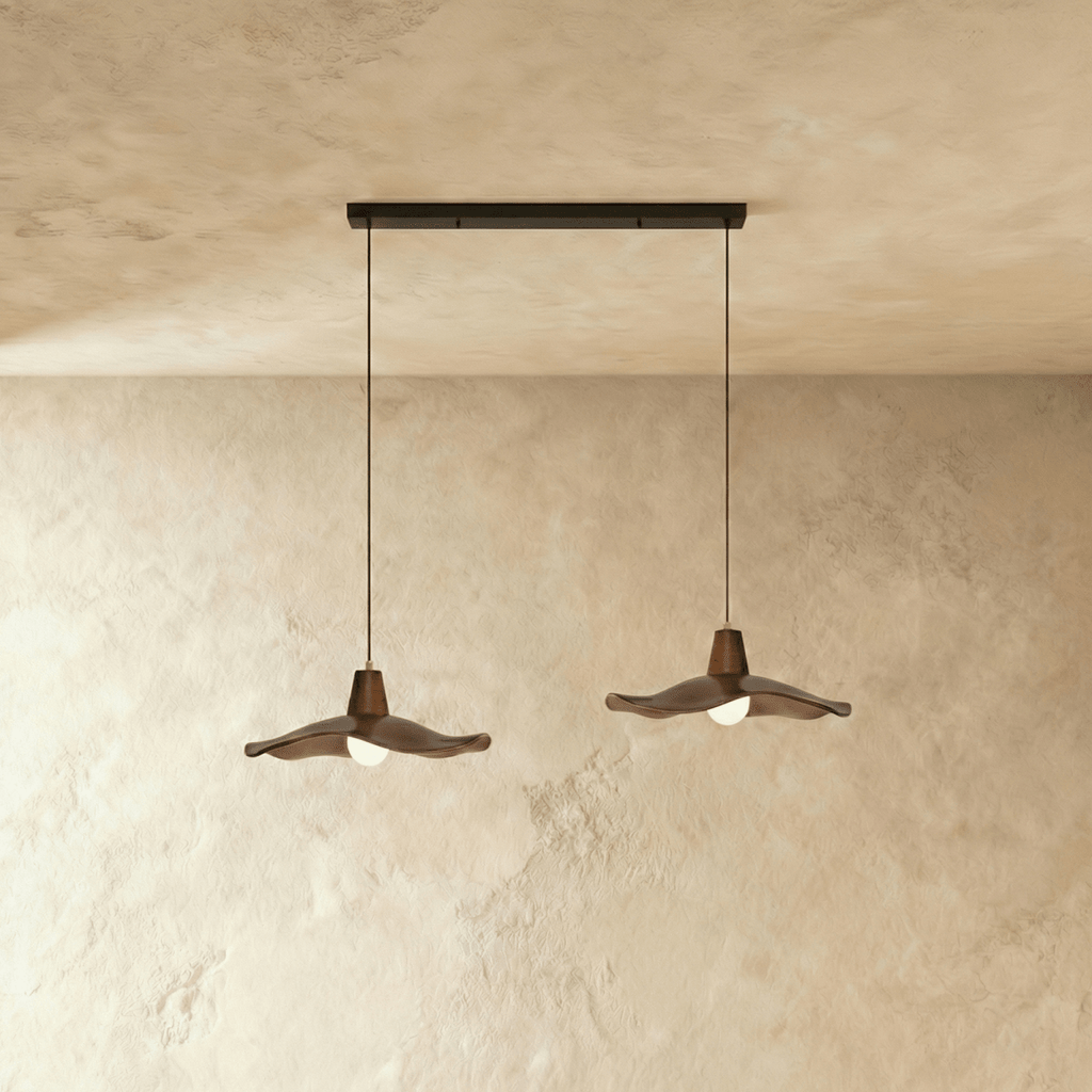 Lámpara colgante nórdica LumaWabi Wabi Sabi para interiores modernos con acabado pulido