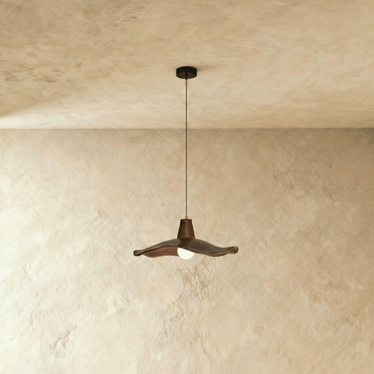 Lámpara colgante nórdica LumaWabi Wabi Sabi para interiores modernos con acabado pulido