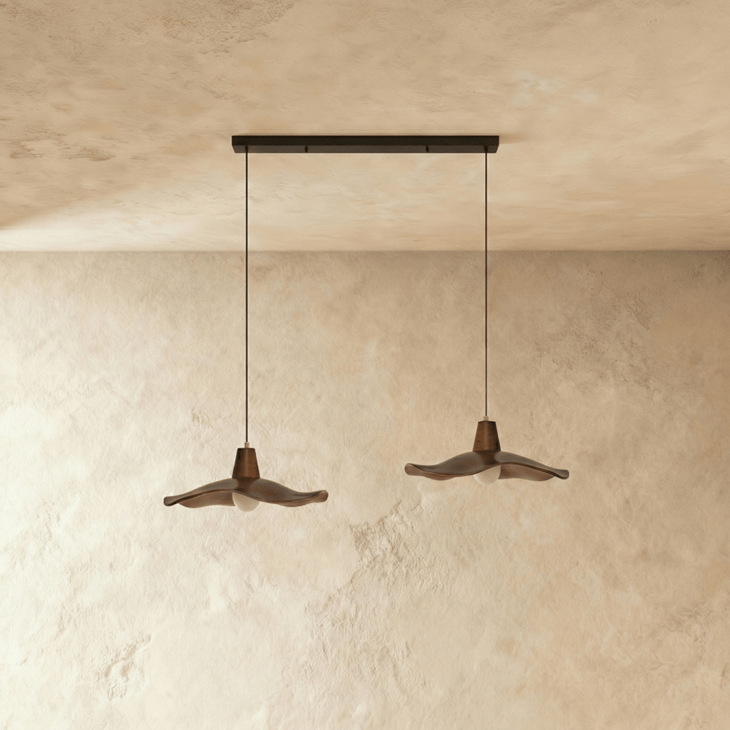 Lámpara colgante nórdica LumaWabi Wabi Sabi para interiores modernos con acabado pulido