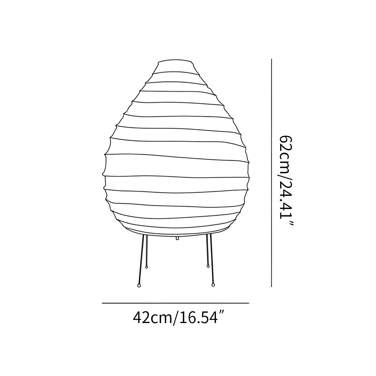 NoriGlow Rice Paper Table Lamp For Bedroom With Japanese Minimalist Glow