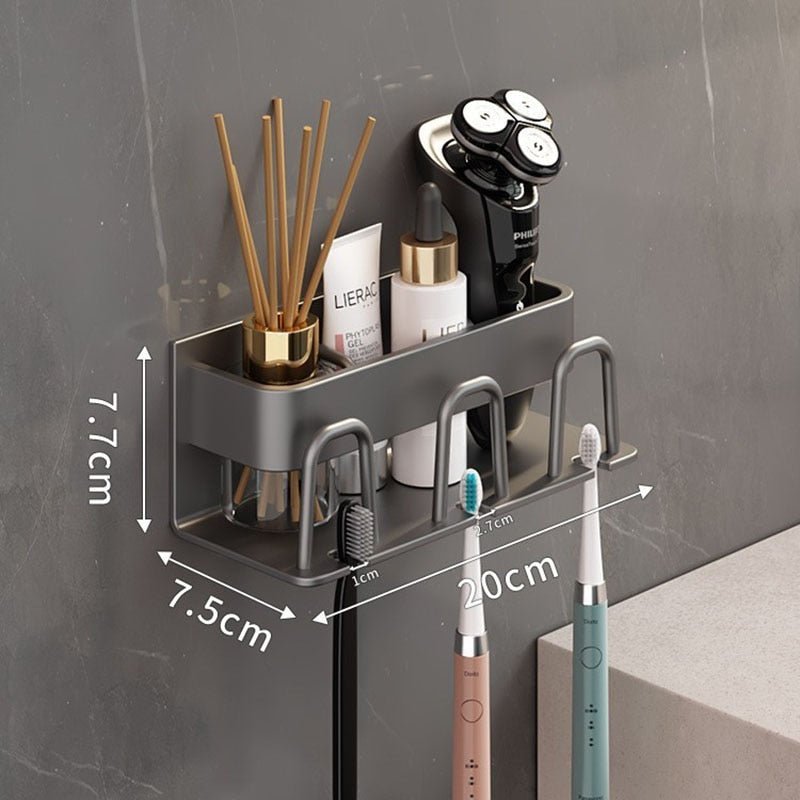 Marena Adhesive Countertop Organizer, No-Drill Bathroom Storage