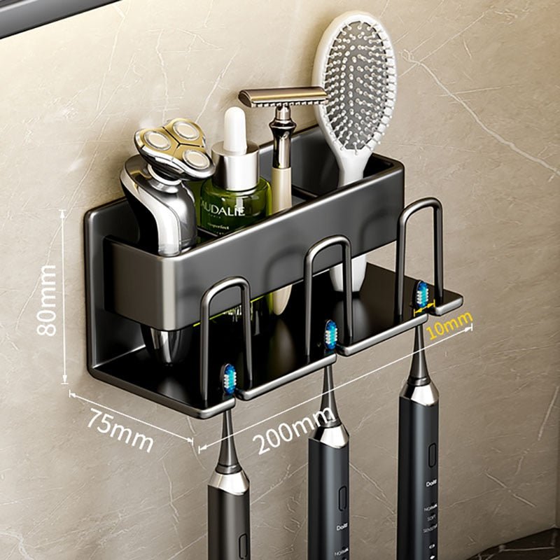 Marena Adhesive Countertop Organizer, No-Drill Bathroom Storage