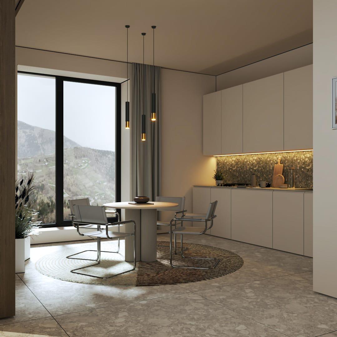 Lampada a sospensione cilindrica minimalista con accenti dorati per isole cucina