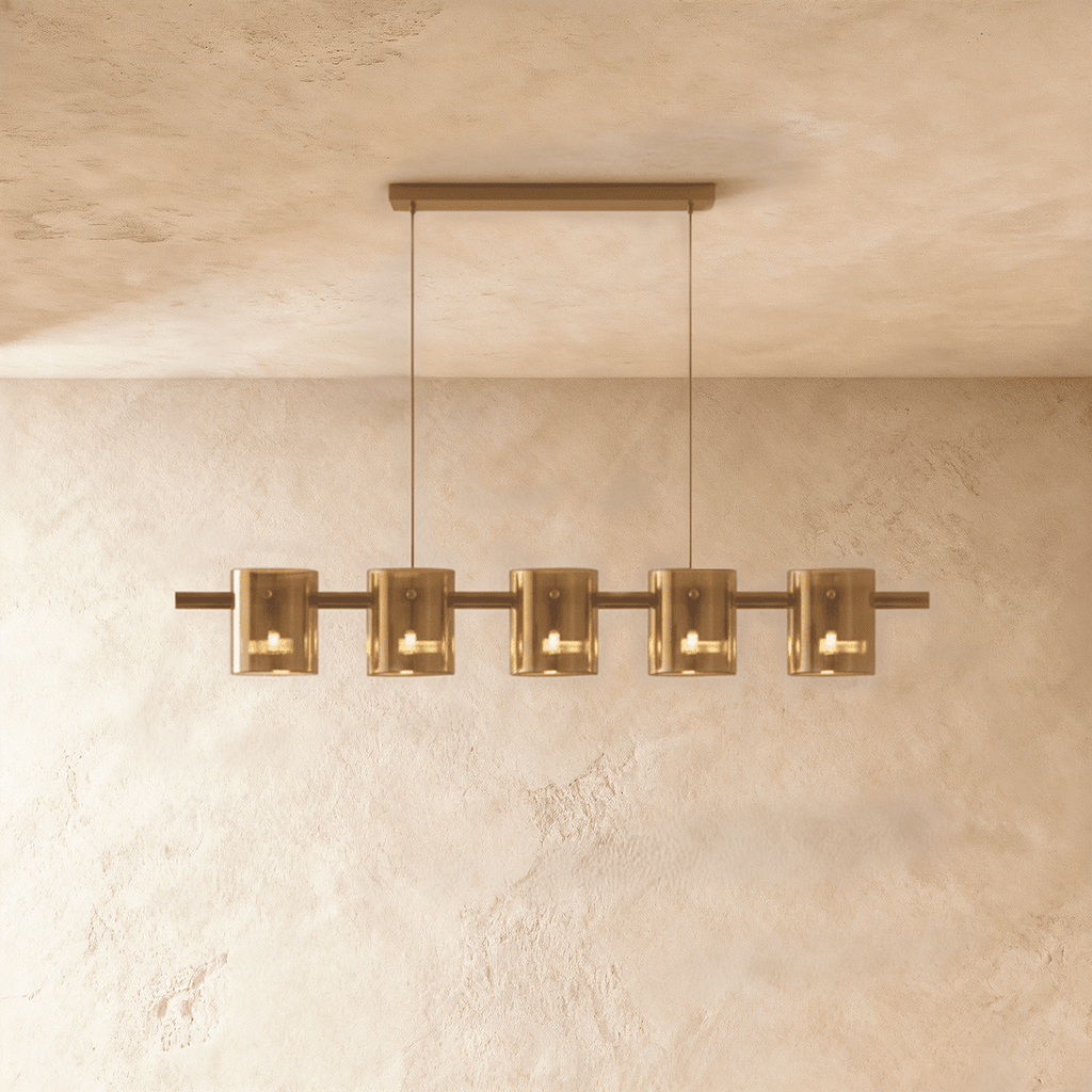 Křišťálový lustr LuminaRing s čirým sklem pro glamour obývací pokoj  