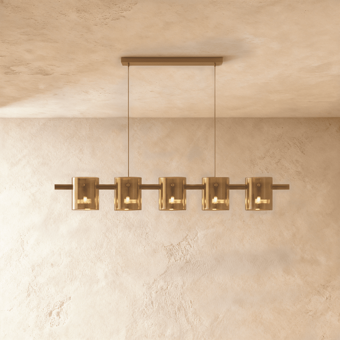 Křišťálový lustr LuminaRing s čirým sklem pro glamour obývací pokoj  