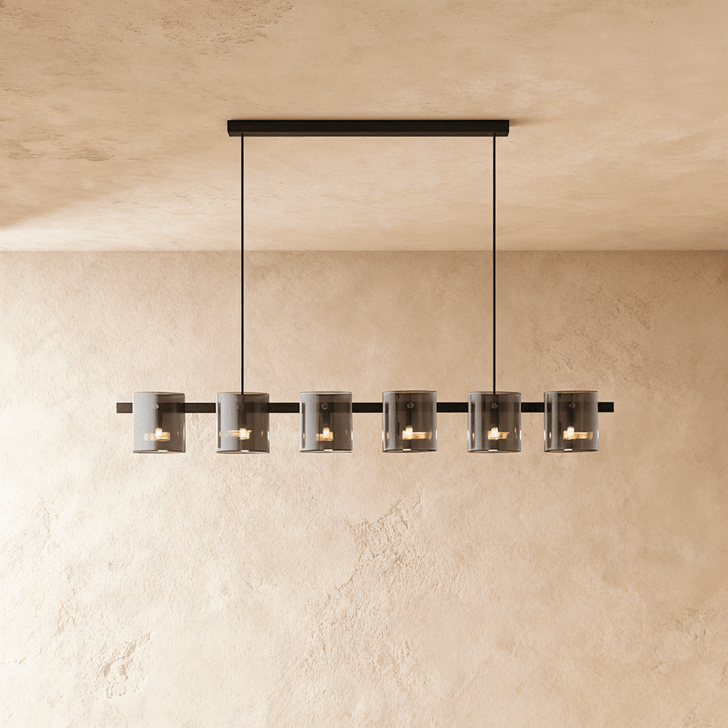 Křišťálový lustr LuminaRing s čirým sklem pro glamour obývací pokoj  
