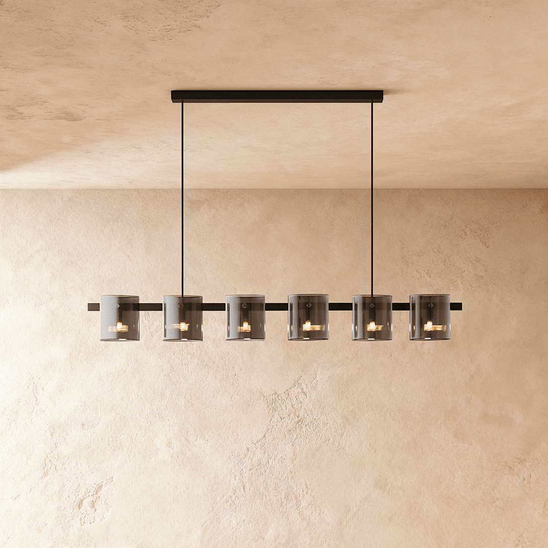 Křišťálový lustr LuminaRing s čirým sklem pro glamour obývací pokoj  