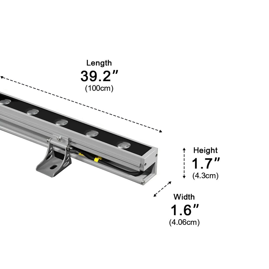LumaWave Applique LED da parete in alluminio dimmerabile per pareti esterne