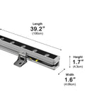 LumaWave Applique LED da parete in alluminio dimmerabile per pareti esterne
