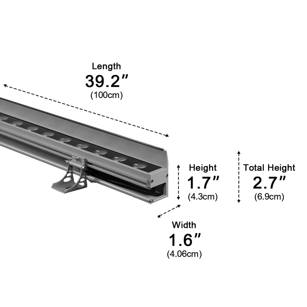 LumaWave Applique LED da parete in alluminio dimmerabile per pareti esterne