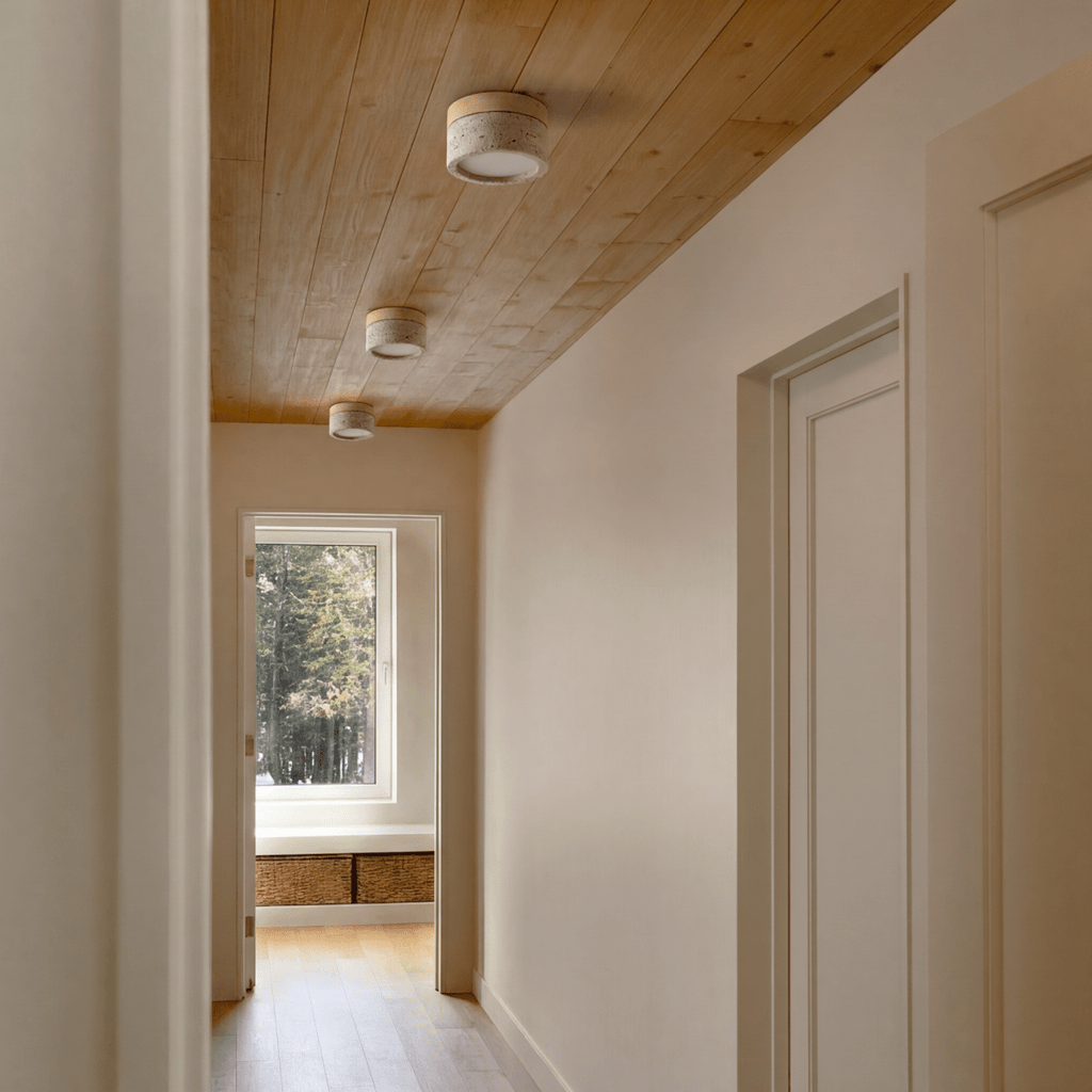 Lampa sufitowa Cylindra z miękkim światłem do korytarzy i sypialni