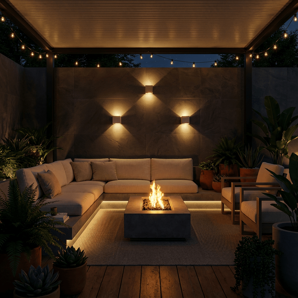 LumaArc Minimalist Wall Lamp With Soft Uplight And Downward Glow