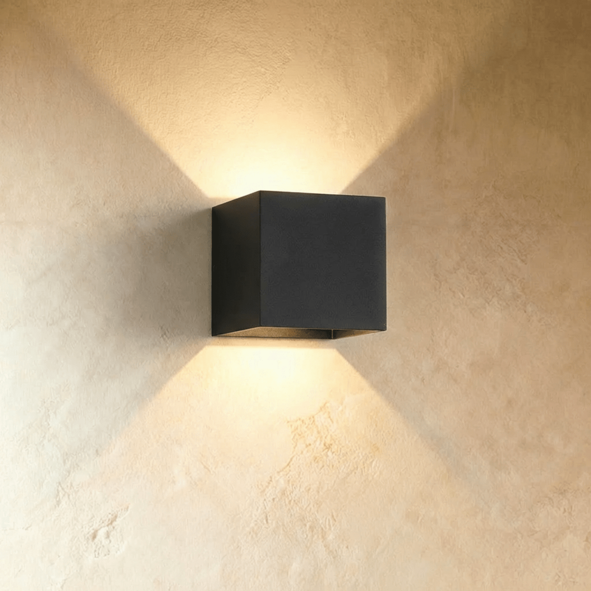 LumaArc Minimalist Wall Lamp With Soft Uplight And Downward Glow