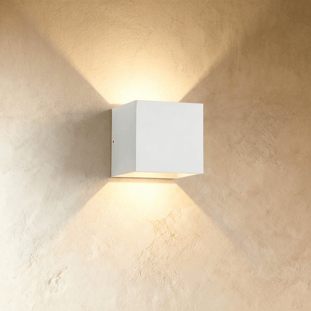 LumaArc Minimalist Wall Lamp With Soft Uplight And Downward Glow