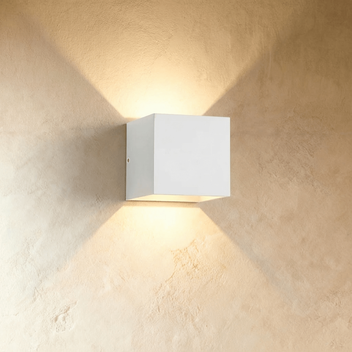 LumaArc Minimalist Wall Lamp With Soft Uplight And Downward Glow
