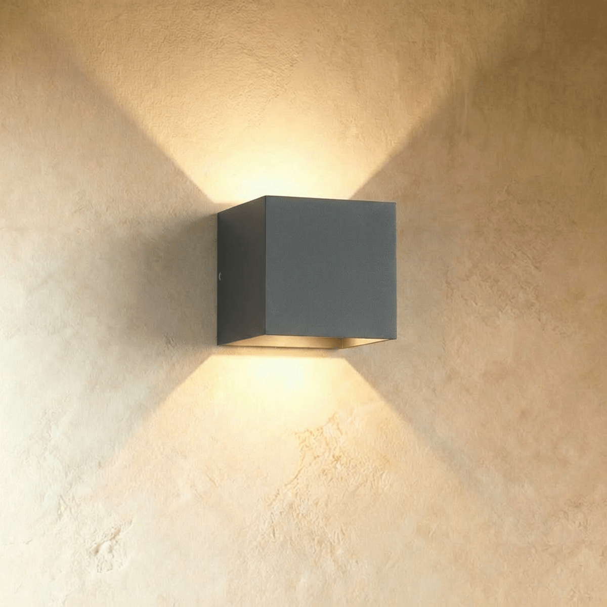 LumaArc Minimalist Wall Lamp With Soft Uplight And Downward Glow
