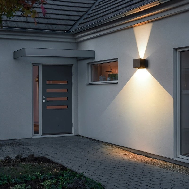 LumaArc Minimalist Wall Lamp With Soft Uplight And Downward Glow