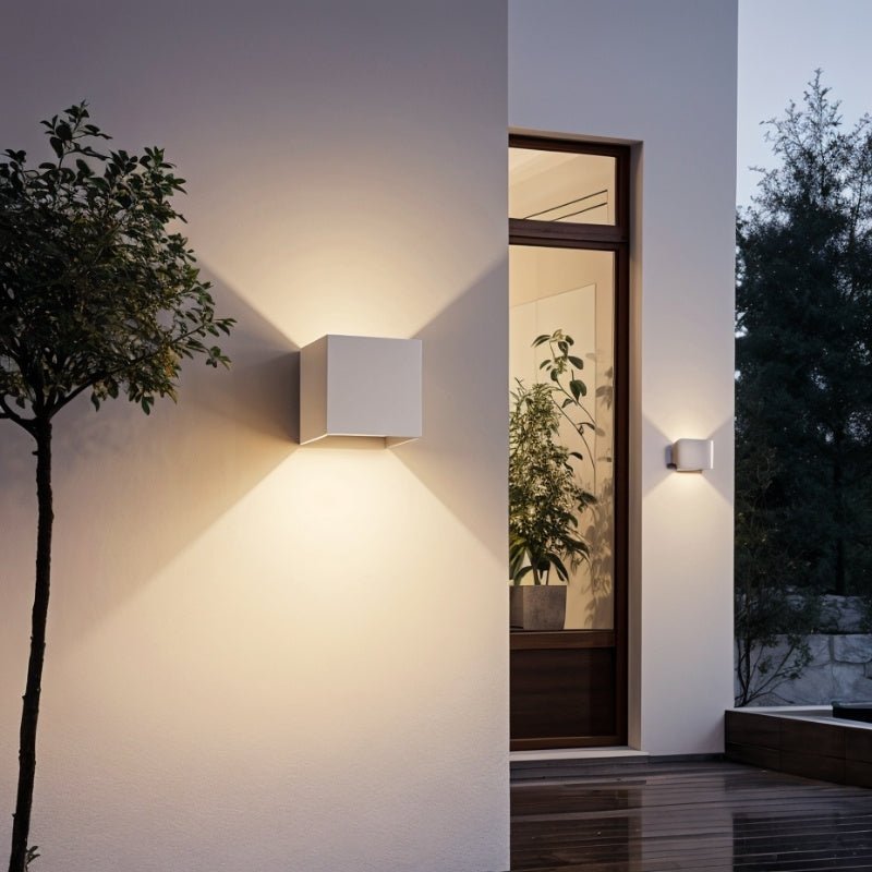 LumaArc Minimalist Wall Lamp With Soft Uplight And Downward Glow