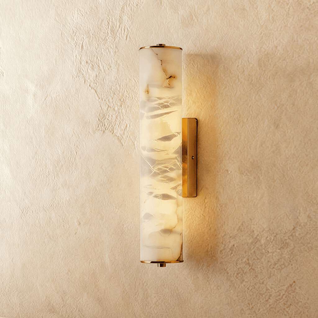 Alabast Marmor Vegglampe med Doble Opp- og Nedlys