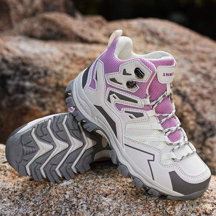 Pantofi de trail Trekaro antiderapanți, cu susținere până la gleznă, în mov, roz sau negru