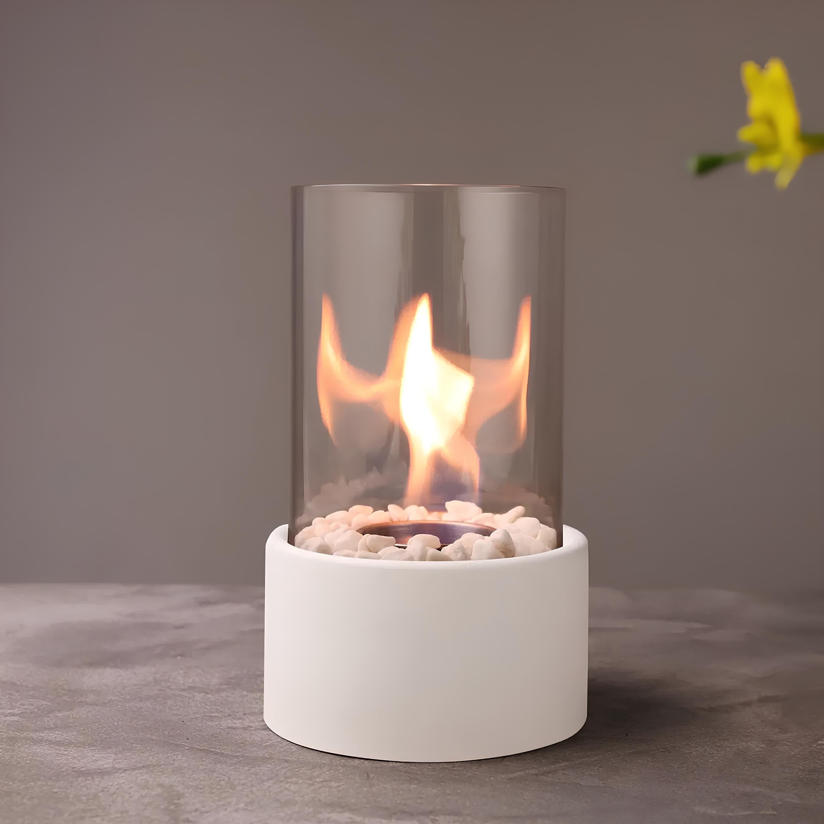 Classic Glass Oil Lamp With Open-Flame Design, Lumora