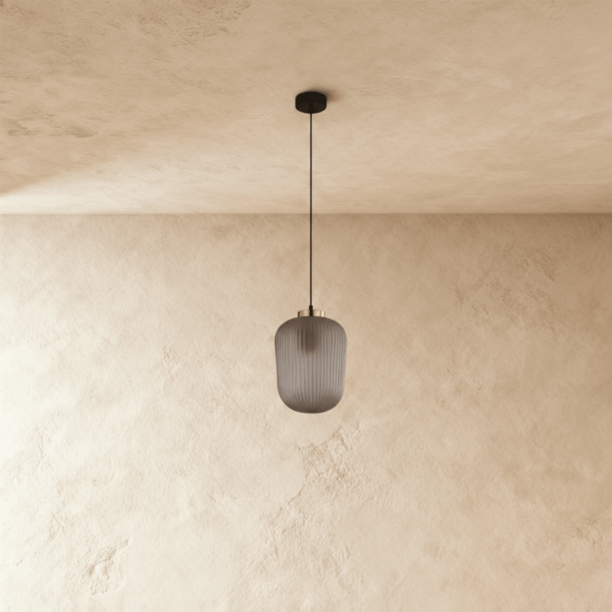 NovaLume Modern Iron And Glass Pendant Light For Kitchen And Dining Areas