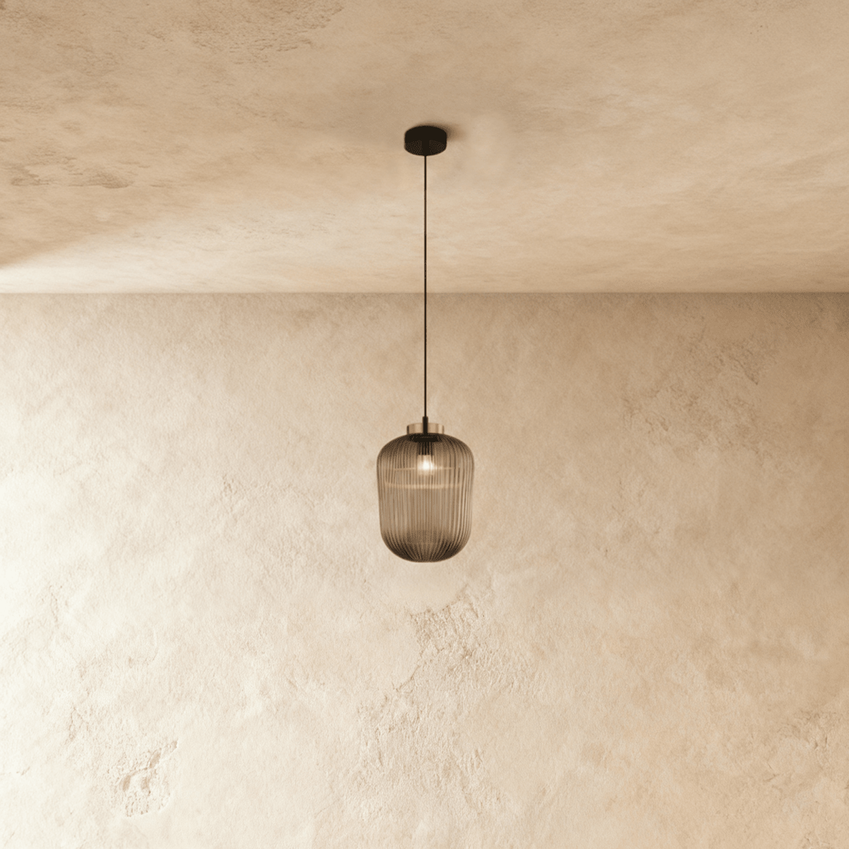 NovaLume Modern Iron And Glass Pendant Light For Kitchen And Dining Areas