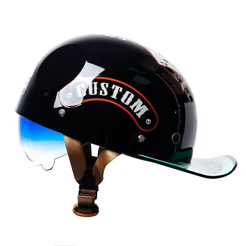 Cască de motocicletă OrionRide în stil baseball, cu carcasă din ABS certificată DOT