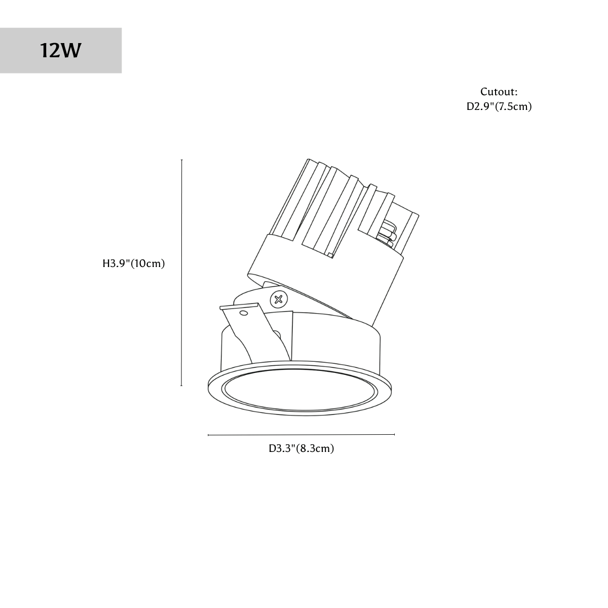 AeraFlex Pro IP65 Adjustable Downlight With Tilt Beam Options
