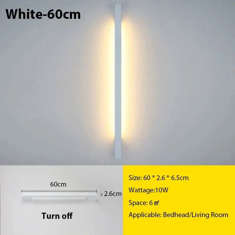 Applique LED sottile, Nexora, luminosità dimmerabile e colore regolabile