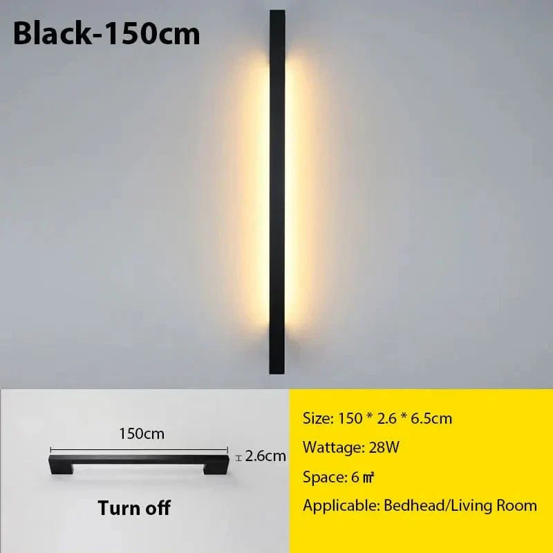 Applique LED sottile, Nexora, luminosità dimmerabile e colore regolabile