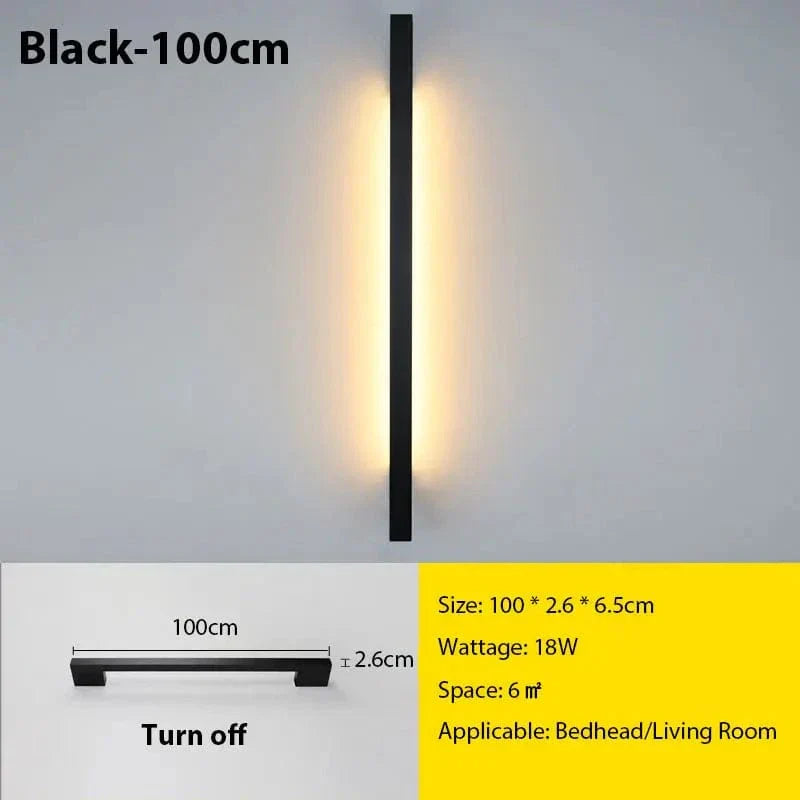 Applique LED sottile, Nexora, luminosità dimmerabile e colore regolabile