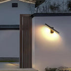Applique murale extérieure Auron à tête orientable, étanchéité IP65, capteur de mouvement PIR