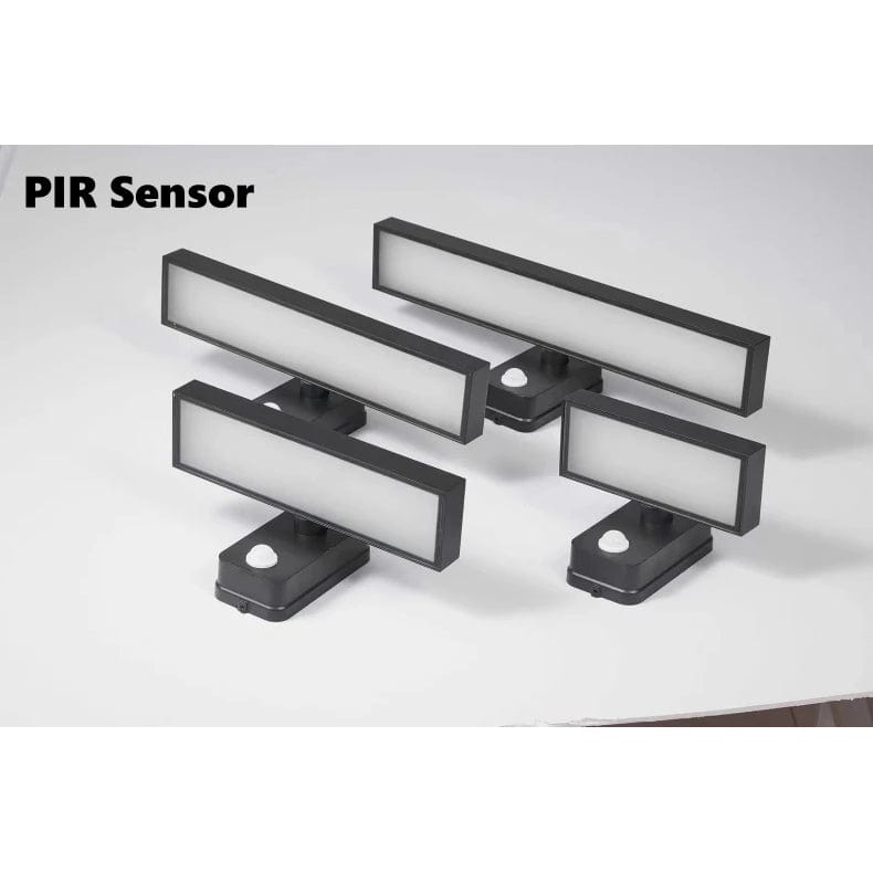 Applique murale extérieure Auron à tête orientable, étanchéité IP65, capteur de mouvement PIR