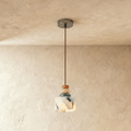 TerraLume Stone Vein Pendant Light With Warm Diffused Glow