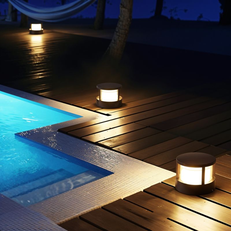 Verdant Glow Outdoor Lantern Weatherproof Aluminum And Polycarbonate