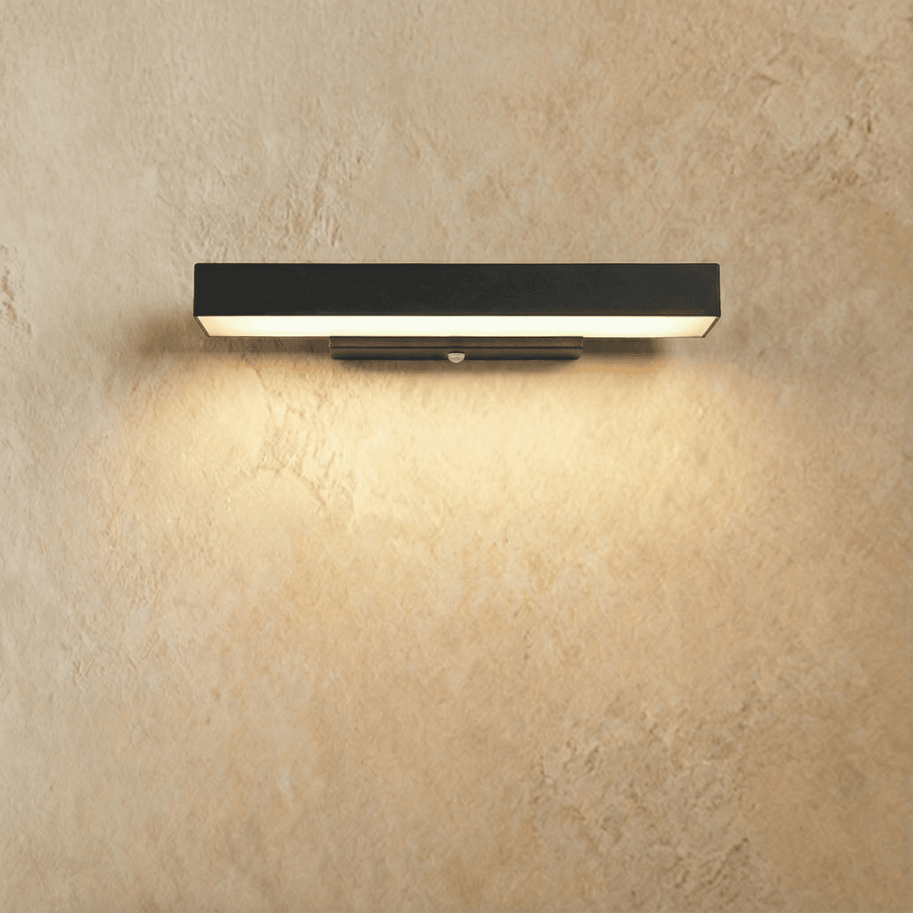 Lumencrest Pro Outdoor Wall Light With Sensor IP54 Aluminum