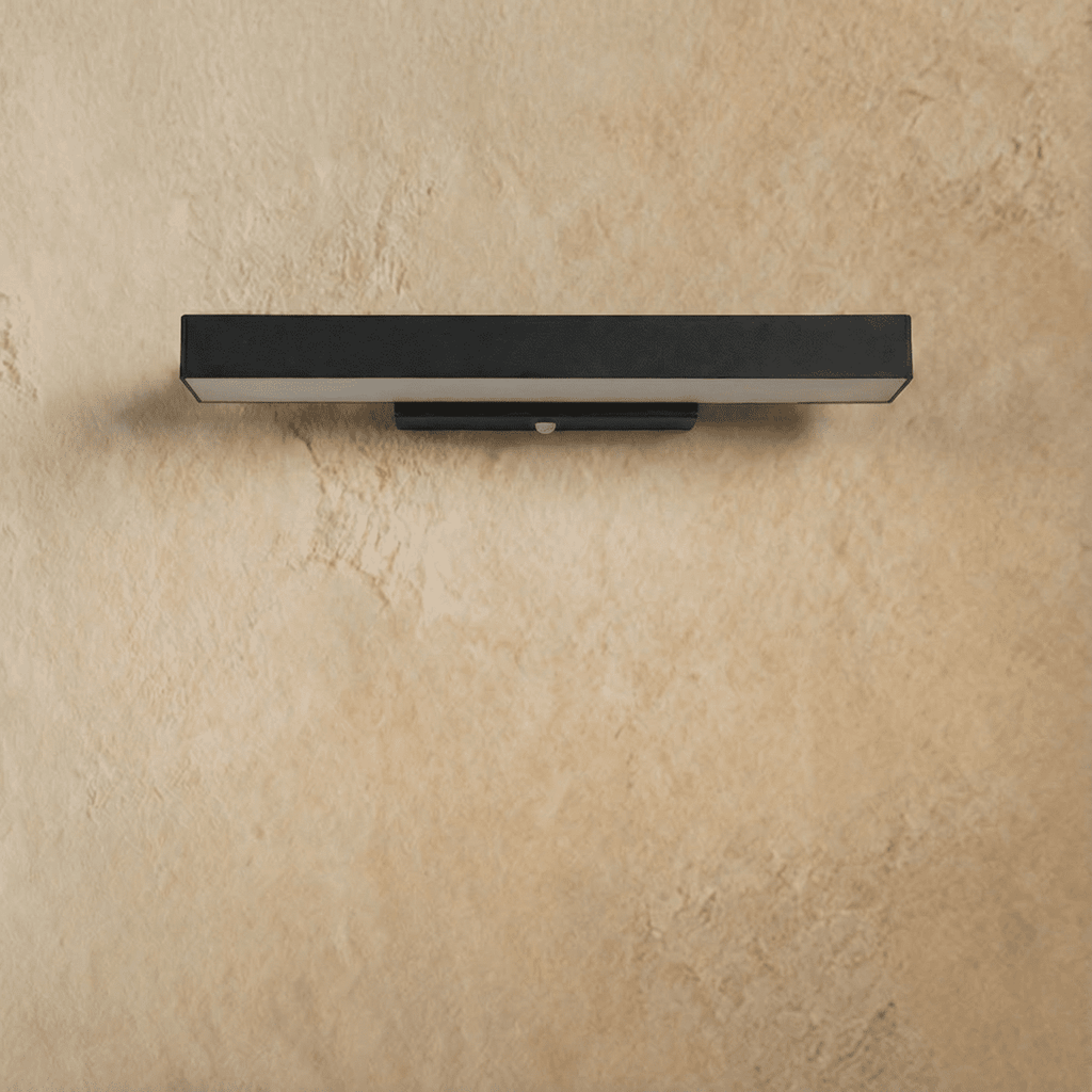 Lumencrest Pro Outdoor Wall Light With Sensor IP54 Aluminum