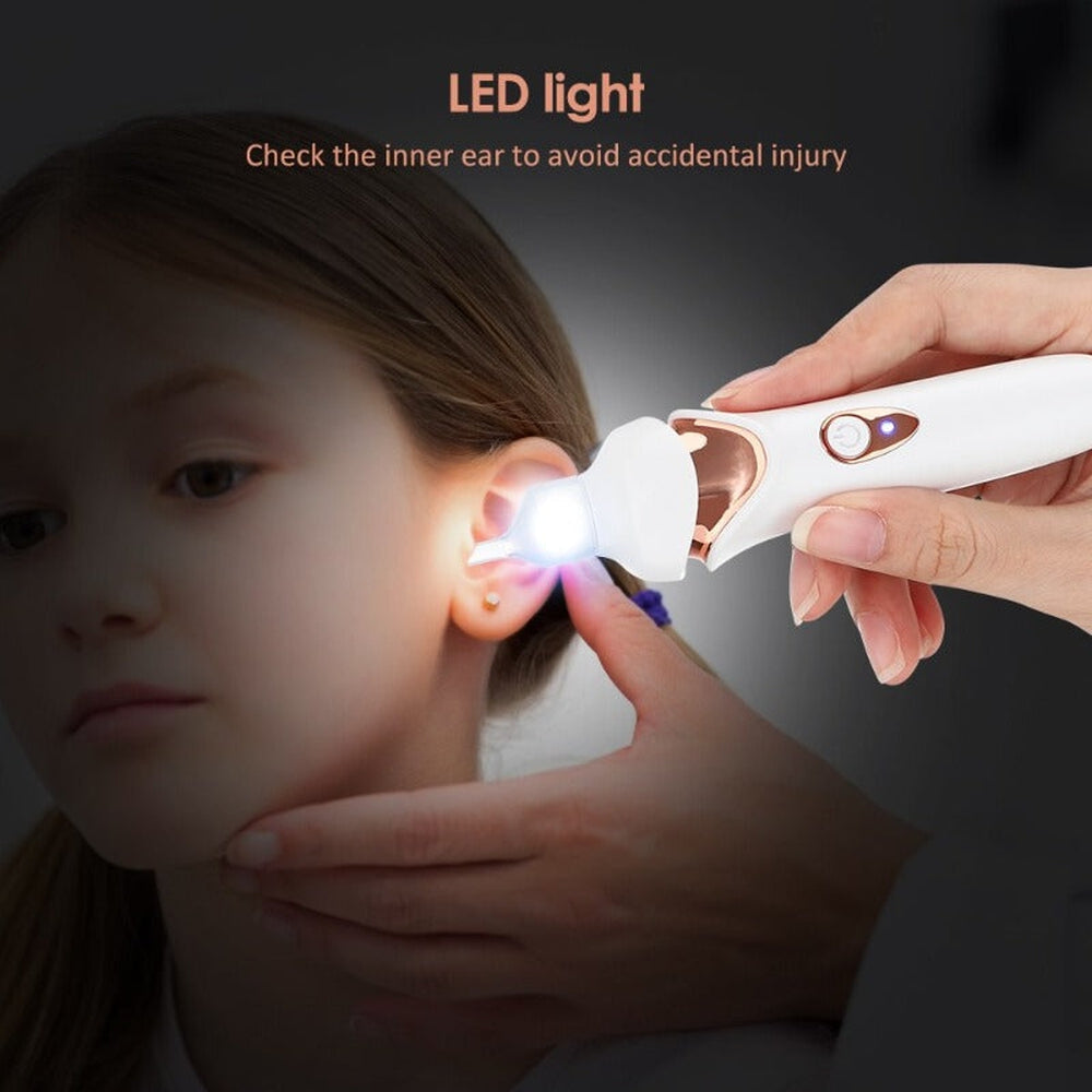 QuietEar Ear Wax Removal Tool With Gentle Vacuum Suction & LED