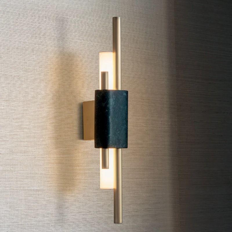 AuraMarble LED Wall Lamp With Metal Frame For Ambient Glow