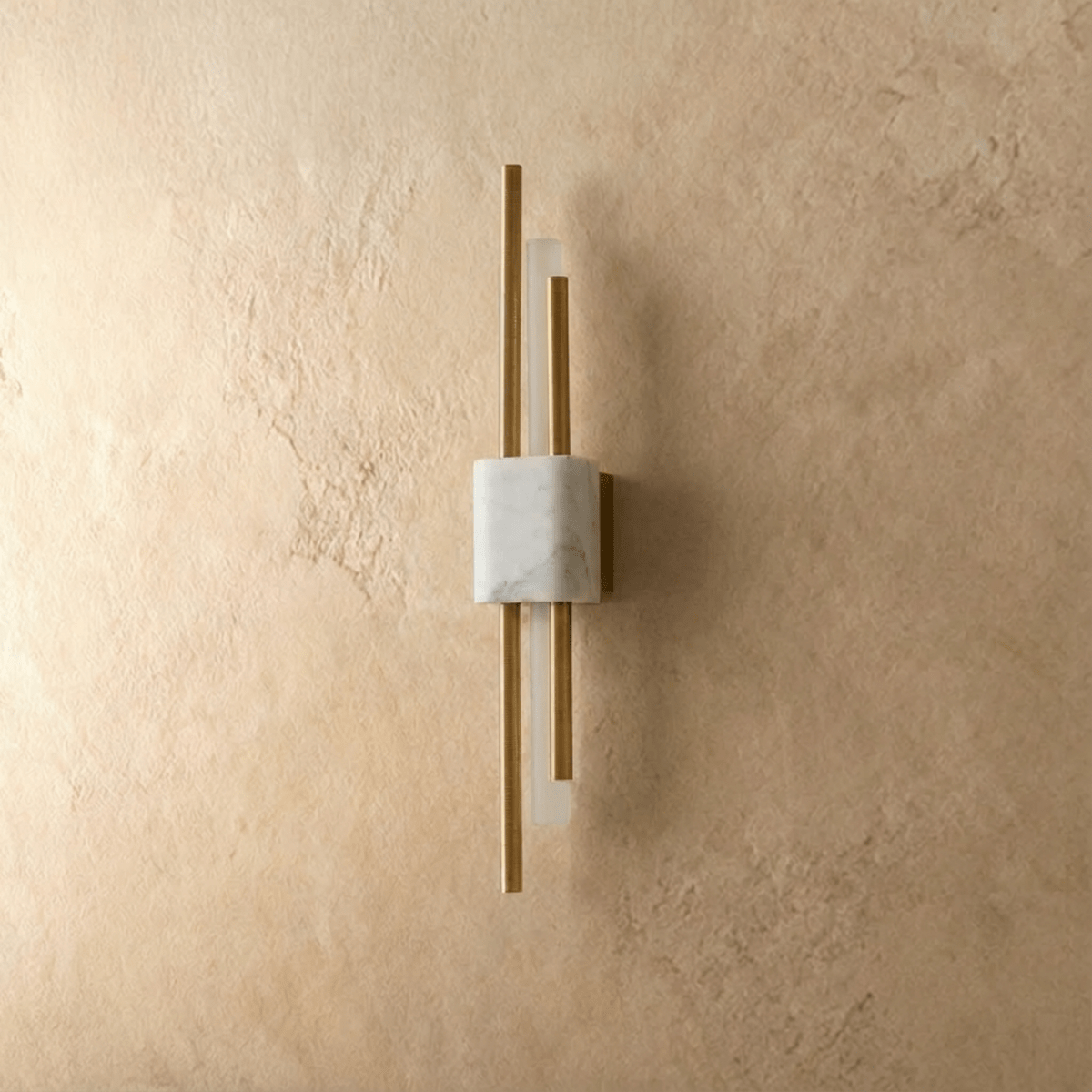 AuraMarble LED Wall Lamp With Metal Frame For Ambient Glow
